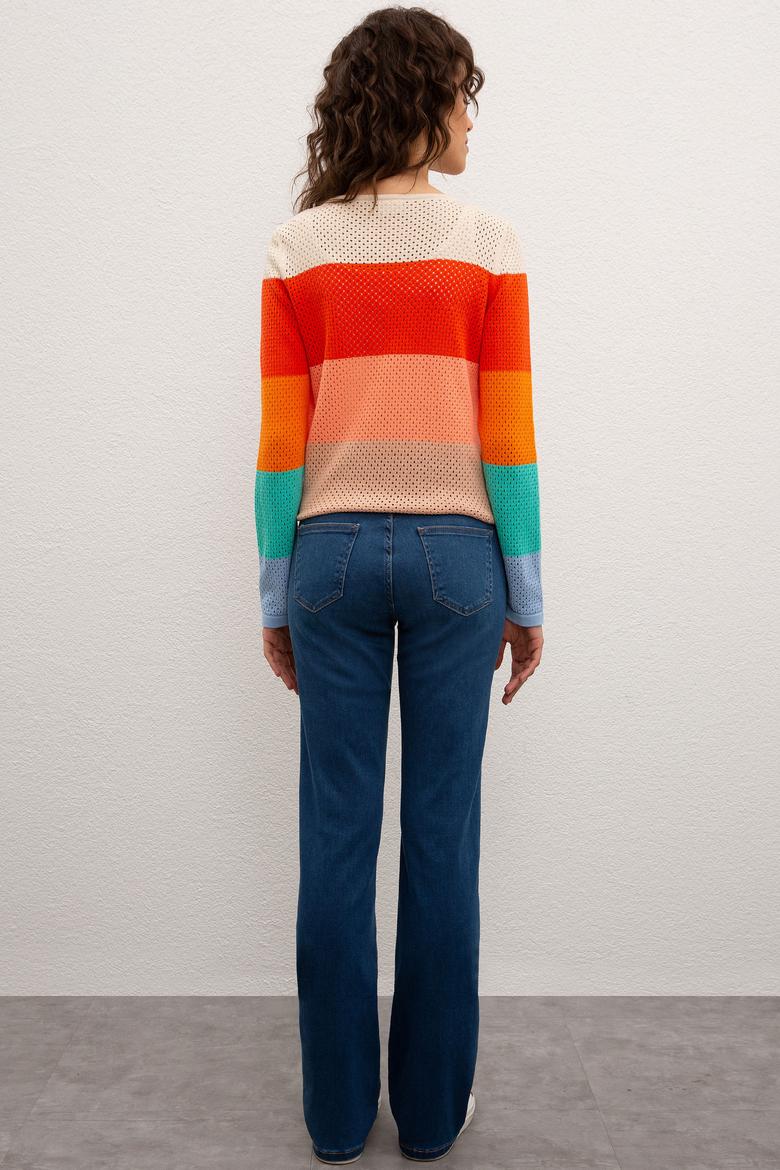 Kadın Mavi Jean Pantolon - 50219163006