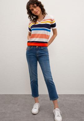 Kadın Mavi Denim Pantolon - 50219153004