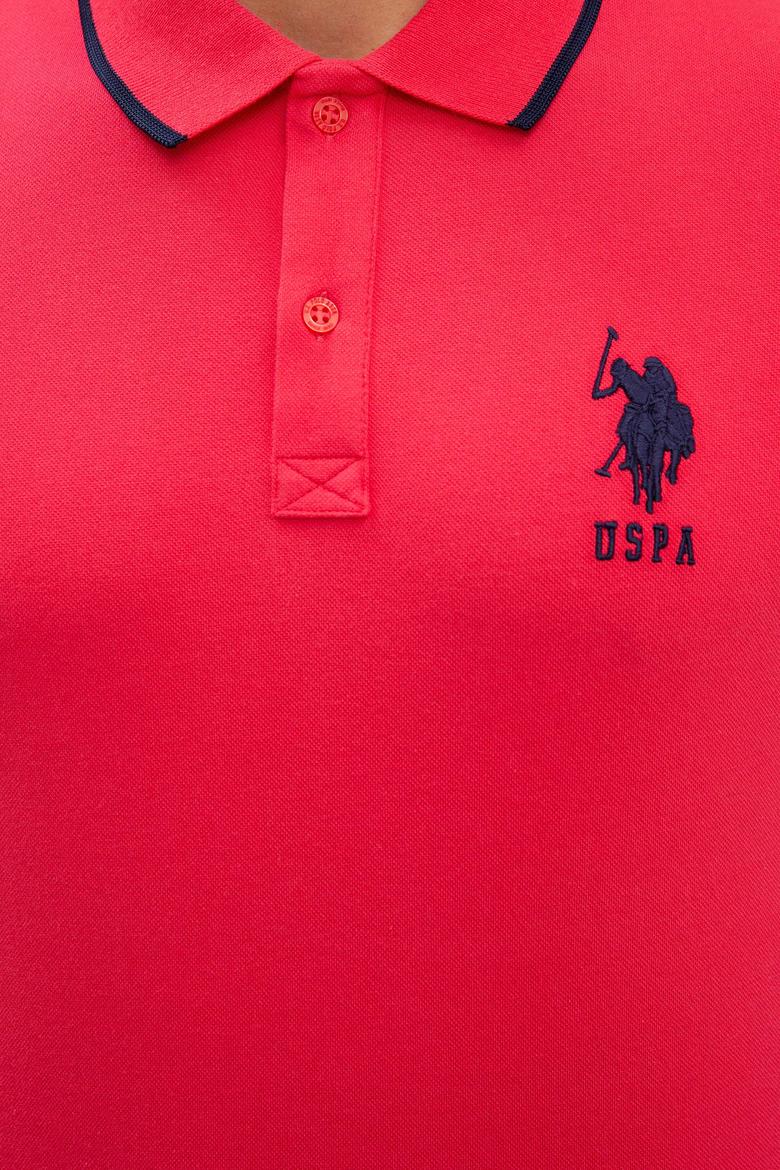 Erkek Pembe Polo Yaka T-Shirt Basic - 50199990141