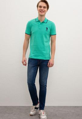 Erkek Mint Yeşili Polo Yaka T-Shirt Basic - 50199990126