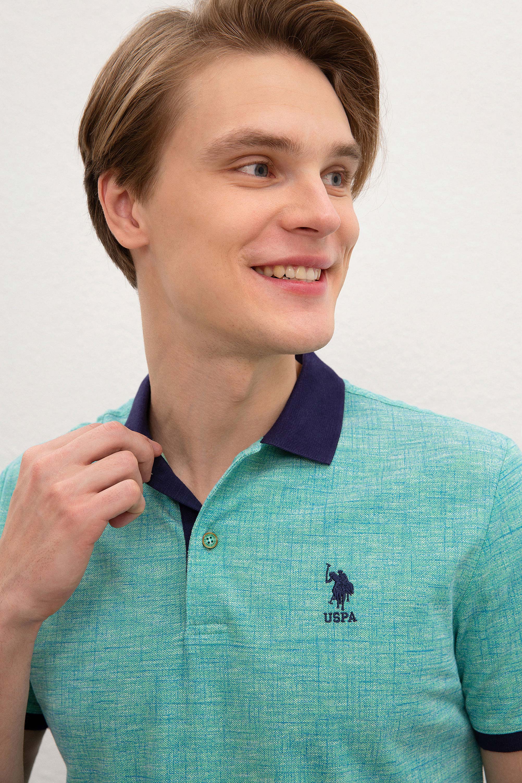 Erkek Mint Yeşili Polo Yaka T-Shirt
