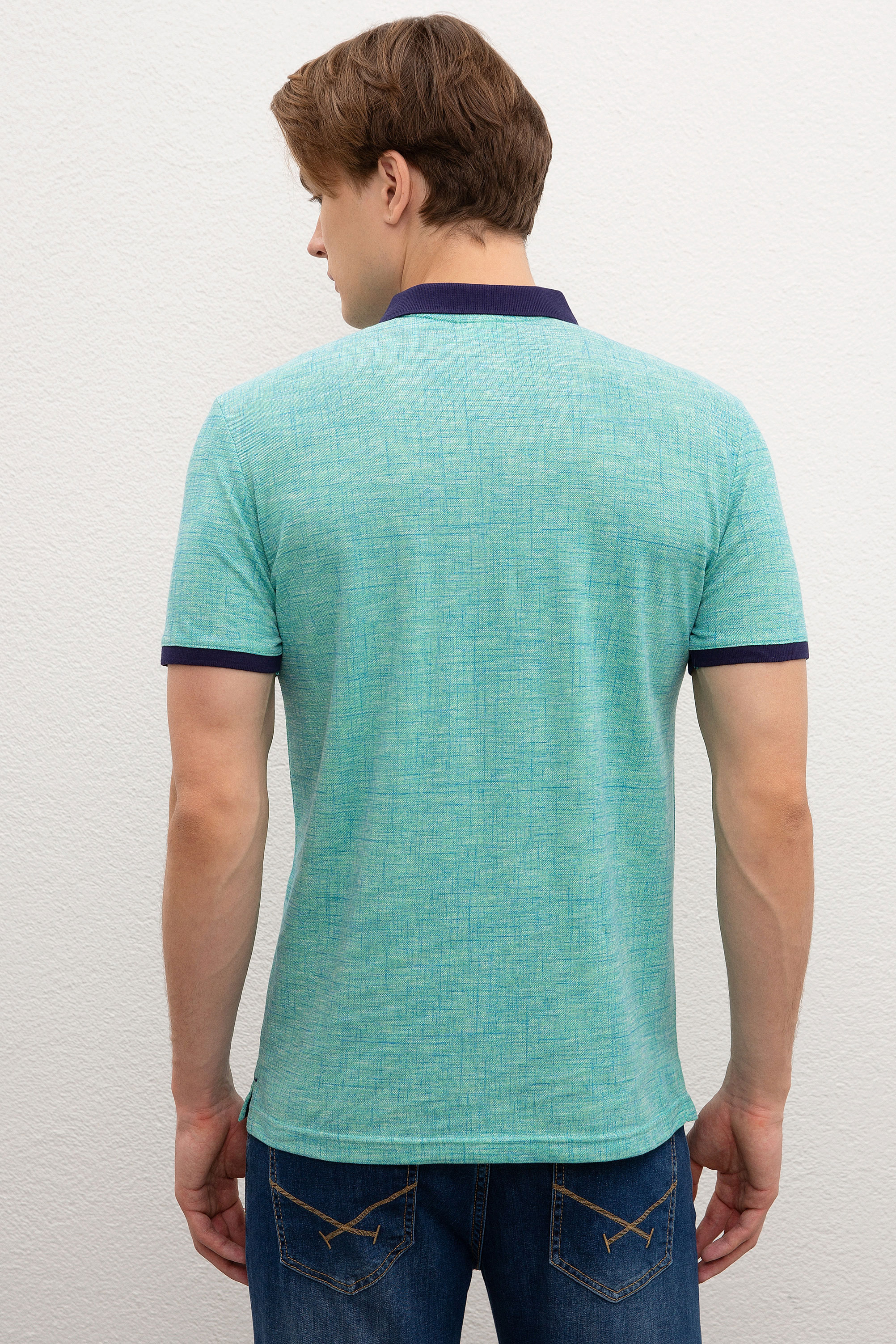 Erkek Mint Yeşili Polo Yaka T-Shirt