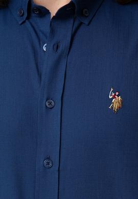 Erkek Lacivert Gömlek Uzunkol Basic - 50200062056