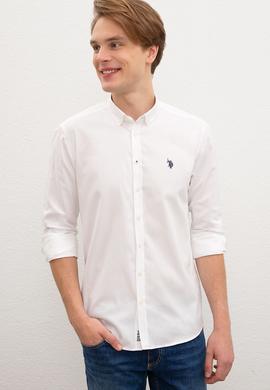 Erkek Beyaz Gömlek Uzunkol Basic - 50205840007