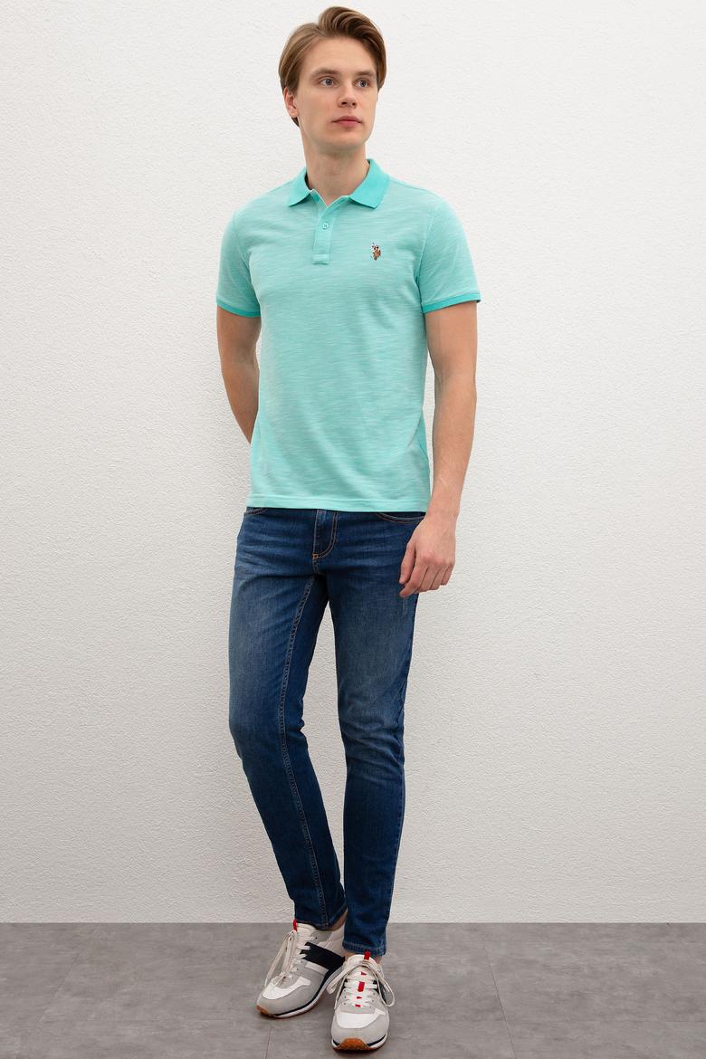 Erkek Mint Yeşili Polo Yaka T-Shirt - 50218573043