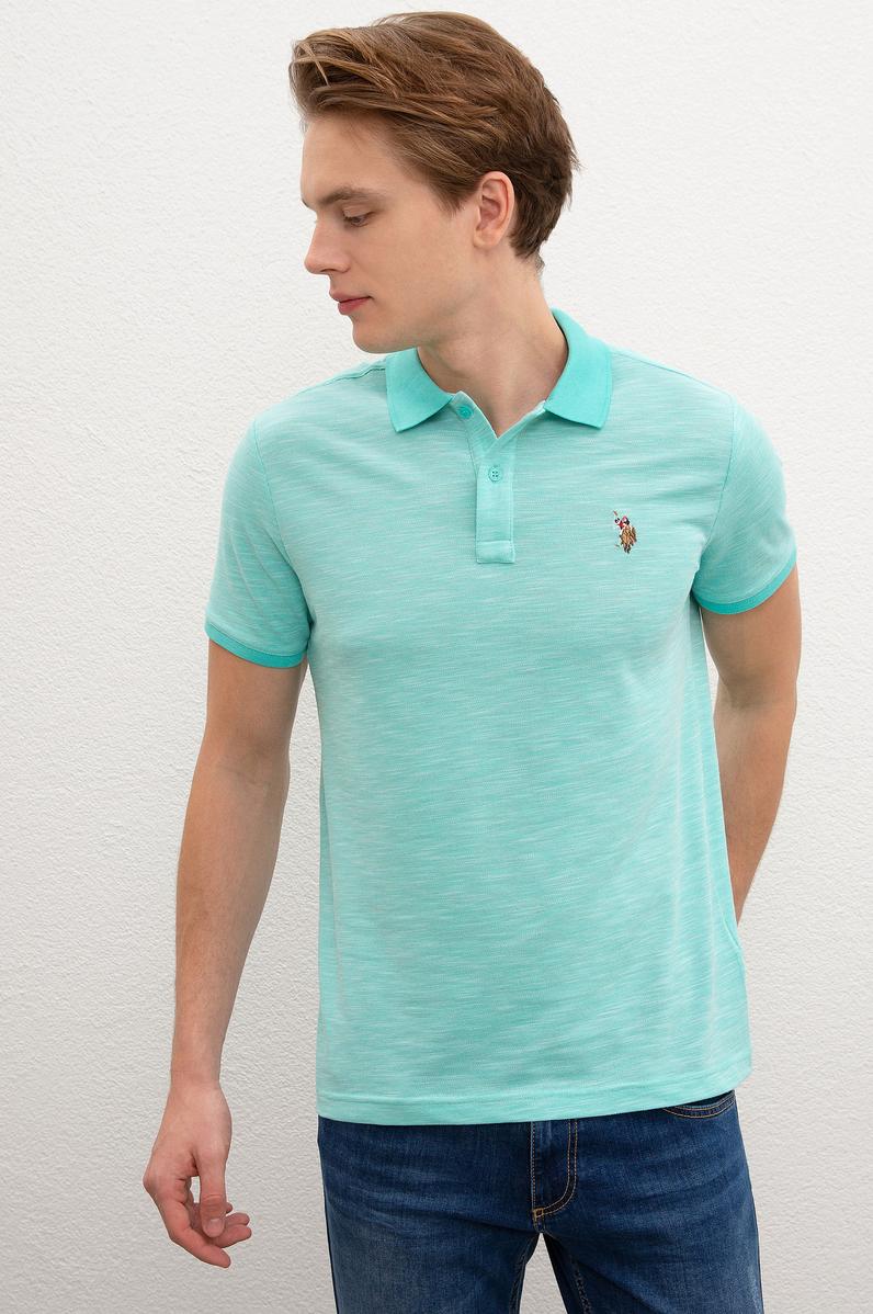Erkek Mint Yeşili Polo Yaka T-Shirt