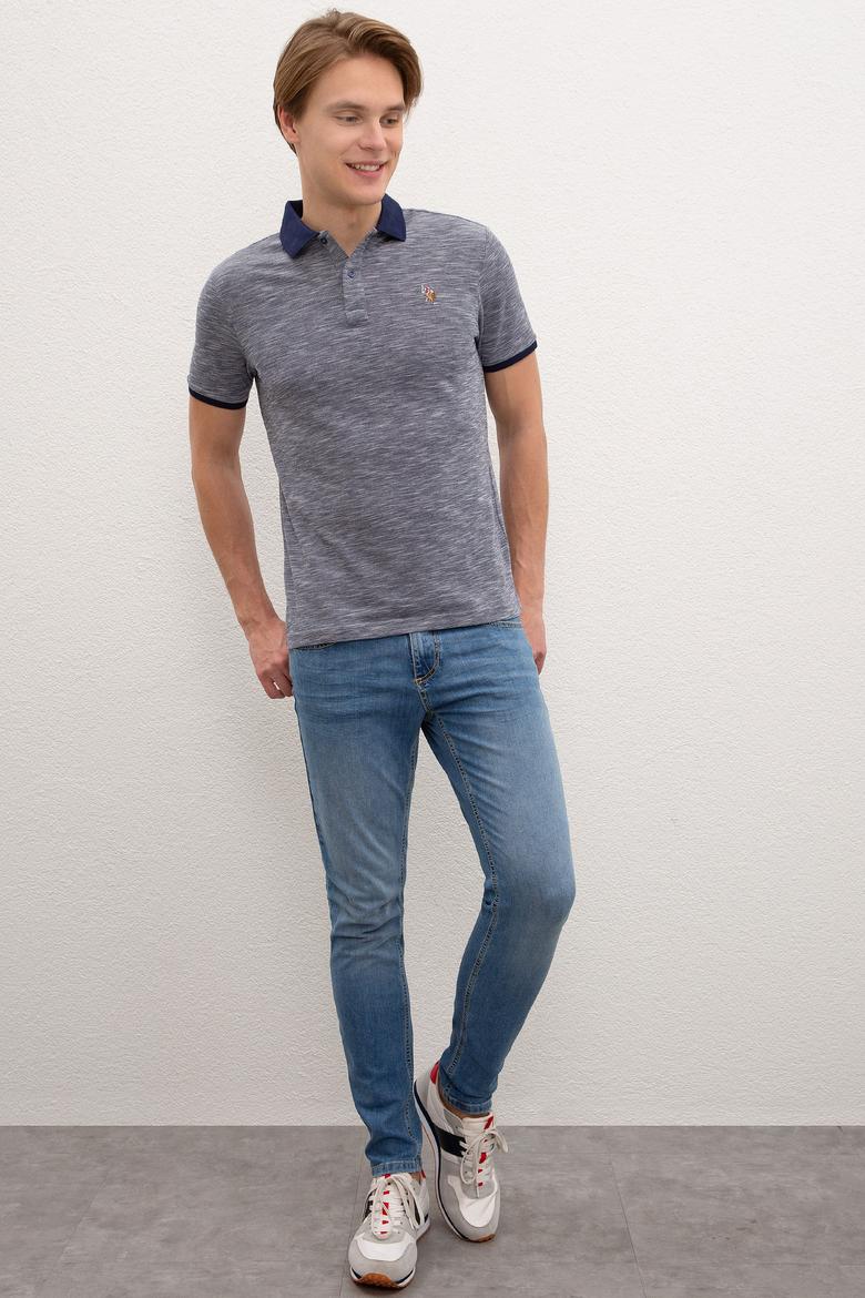 Erkek Lacivert Polo Yaka Tişört - 50218573010