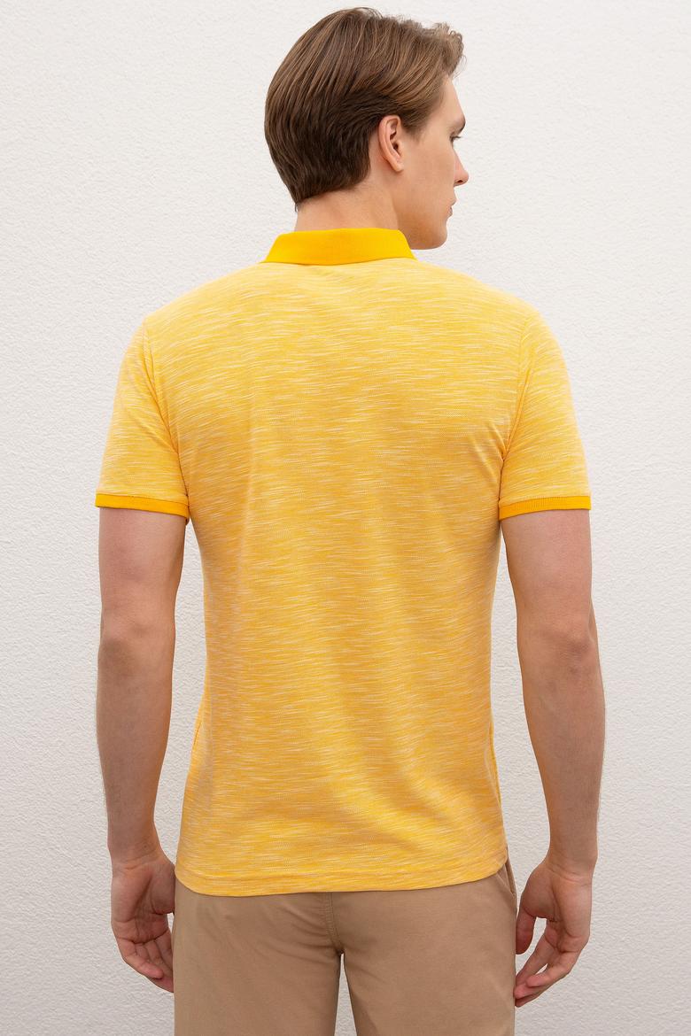 Erkek Koyu Sarı  Polo Yaka T-Shirt - 50218573055