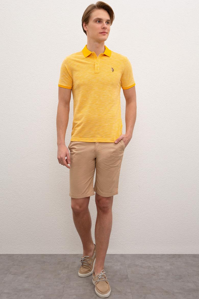 Erkek Koyu Sarı  Polo Yaka T-Shirt - 50218573055