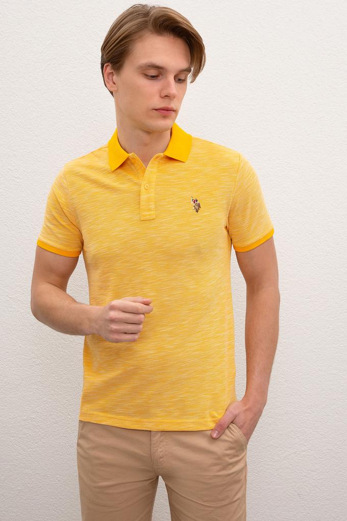 Erkek Koyu Sarı  Polo Yaka T-Shirt