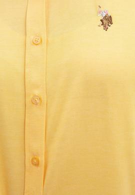 Kadın Sarı Gömlek Uzunkol Basic - 50201568041