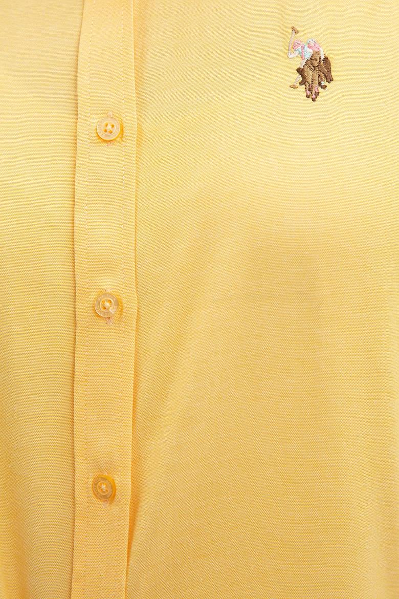 Kadın Sarı Gömlek Uzunkol Basic - 50201568041