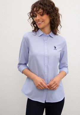 Kadın Mavi Gömlek Uzunkol Basic - 50201702001