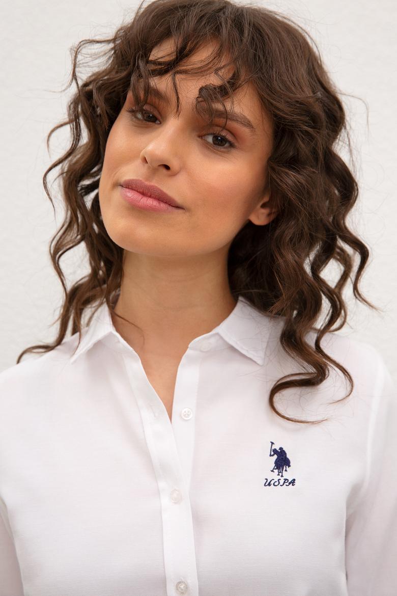 Kadın Beyaz Gömlek Uzunkol Basic - 50201702022