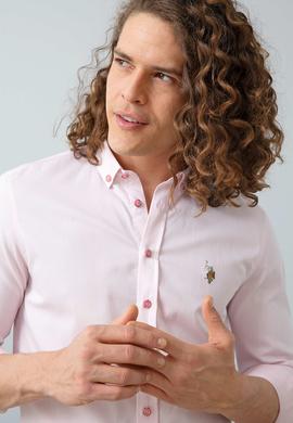 Erkek Pembe Gömlek Uzunkol Basic - 50200422135