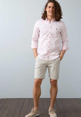 Erkek Pembe Gömlek Uzunkol Basic - 50200422135