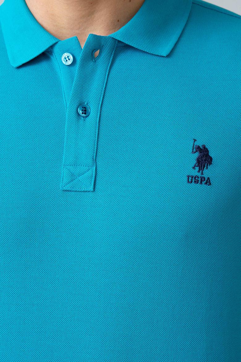 Erkek Petrol Polo Yaka T-Shirt Basic - 50199819012