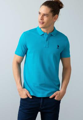 Erkek Petrol Polo Yaka T-Shirt Basic - 50199819012