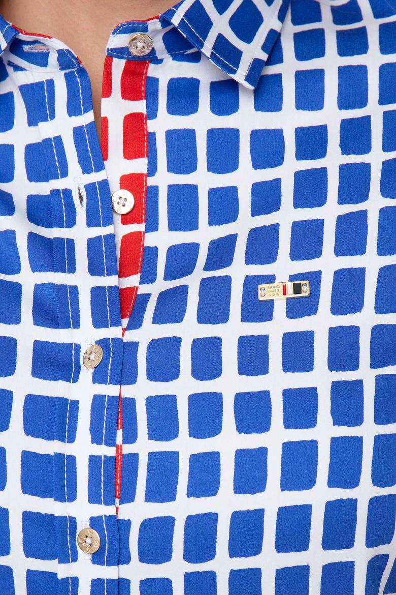 Kadın Lacivert Gömlek Uzunkol - 50199256029