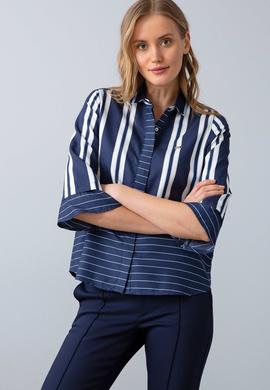 Kadın Lacivert Gömlek Uzunkol - 50202391002