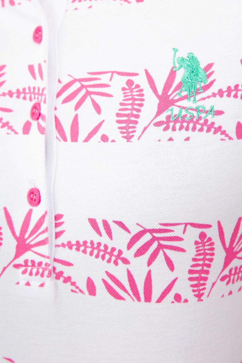 Kadın Pembe Polo Yaka T-Shirt - 50202184002