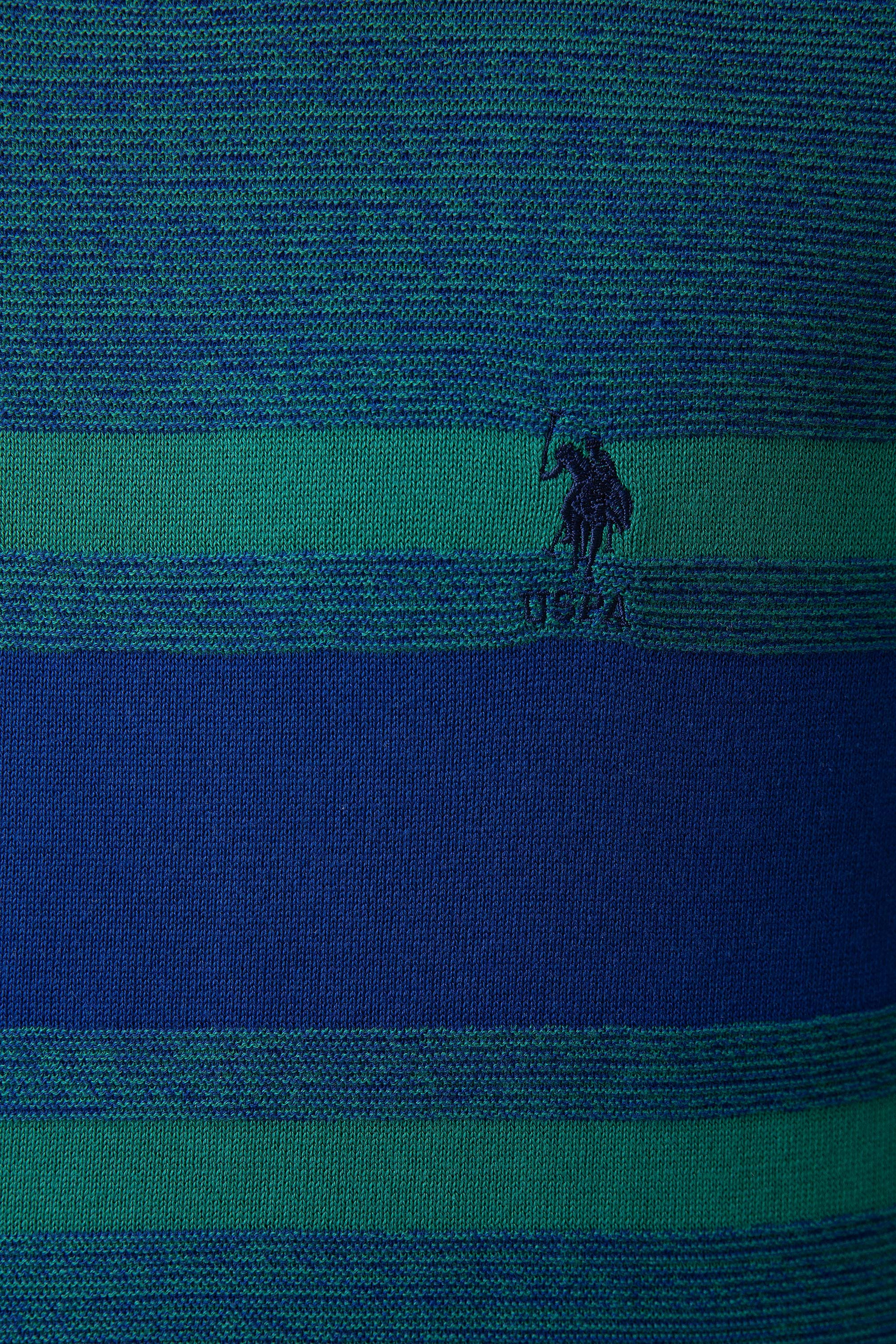 Erkek Mavi Triko Kazak - Image 5
