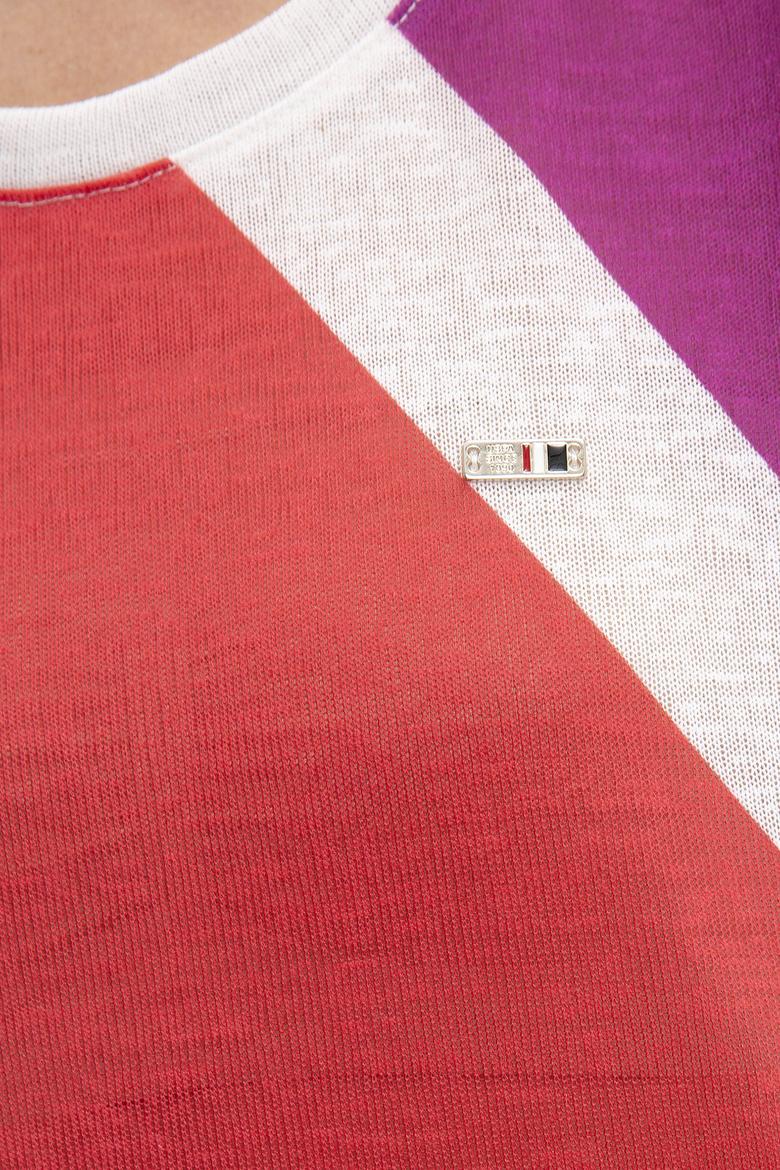 Kadın Beyaz Bisiklet Yaka T-Shirt - 50202258006