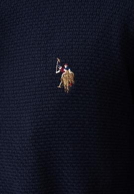 Erkek Lacivert Triko Hırka Basic - 50192683001