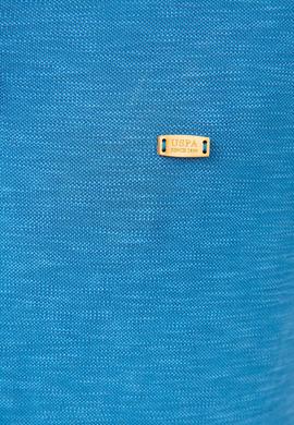 Erkek İndigo Hakim Yaka T-Shirt - 50202940001