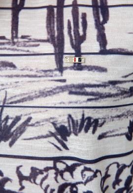 Kadın Lacivert Bisiklet Yaka T-Shirt - 50202091009