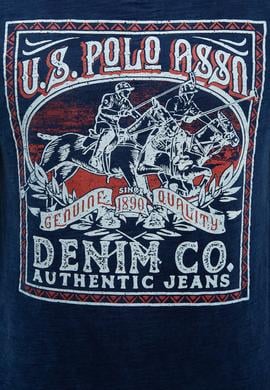 Erkek İndigo Tişört - 50219347024