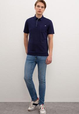 Erkek Lacivert Polo Yaka T-Shirt - 50220272005