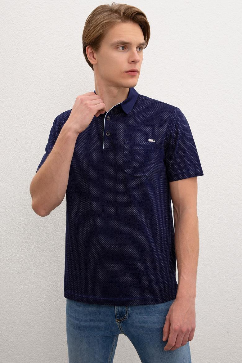 Erkek Lacivert Polo Yaka T-Shirt