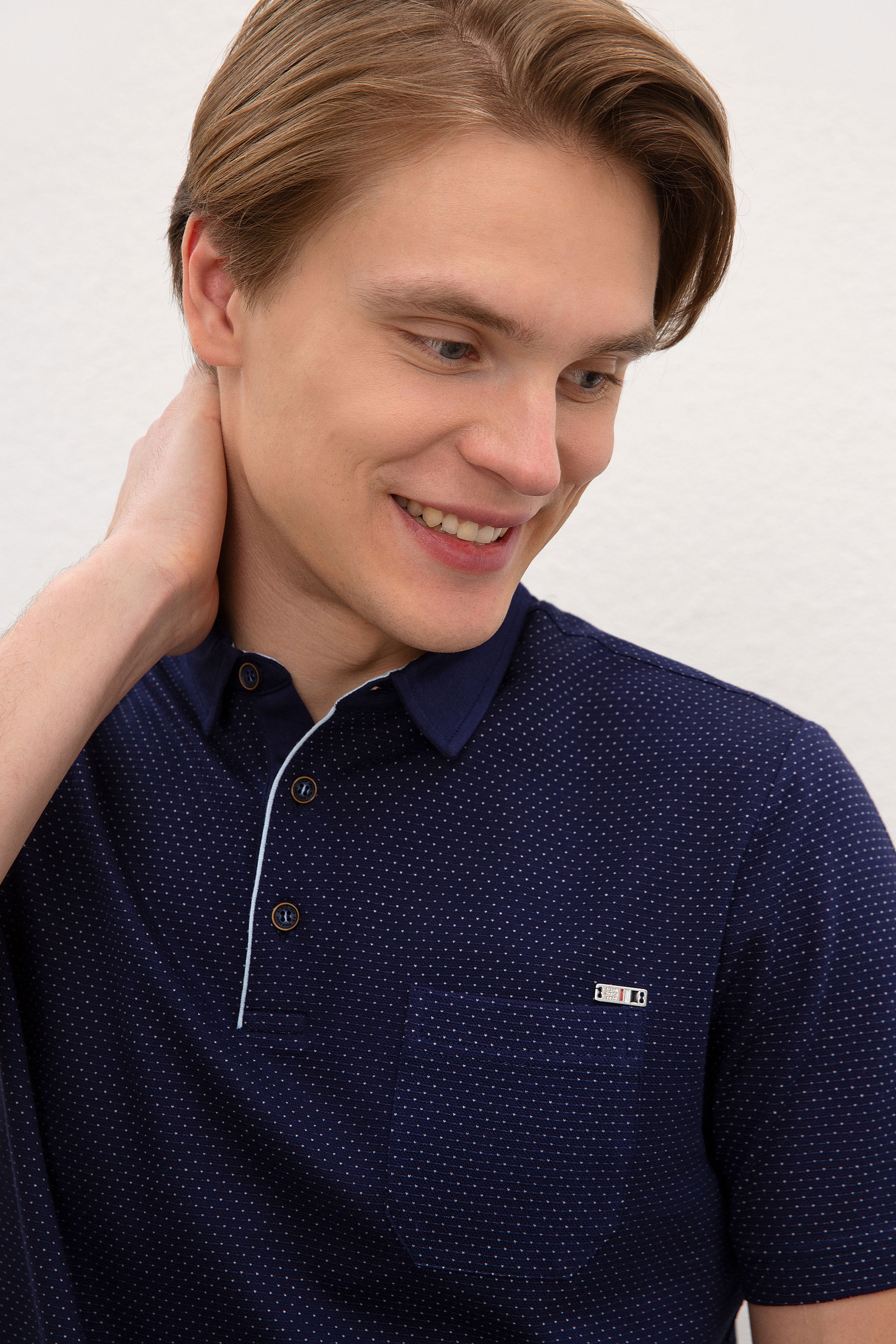 Erkek Lacivert Polo Yaka T-Shirt