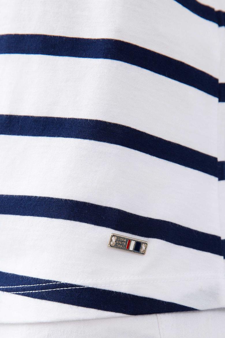 Kadın Lacivert Fashion Yaka T-Shirt - 50202145002