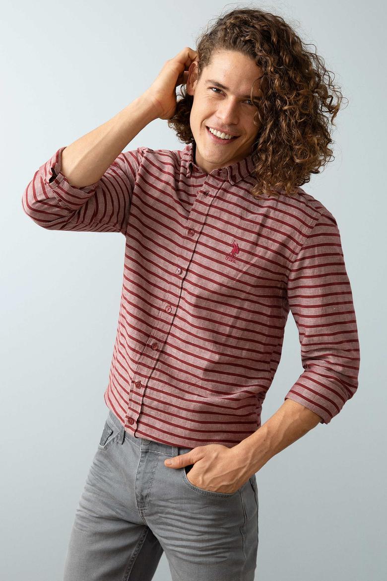 Kırmızı Gömlek Uzunkol - 50202618002