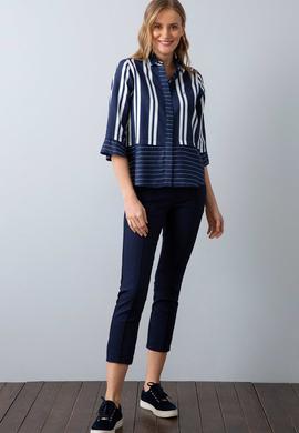 Kadın Lacivert Gömlek Uzunkol - 50202391002