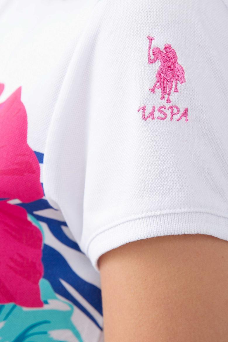 Kadın Beyaz Polo Yaka T-Shirt - 50202589008