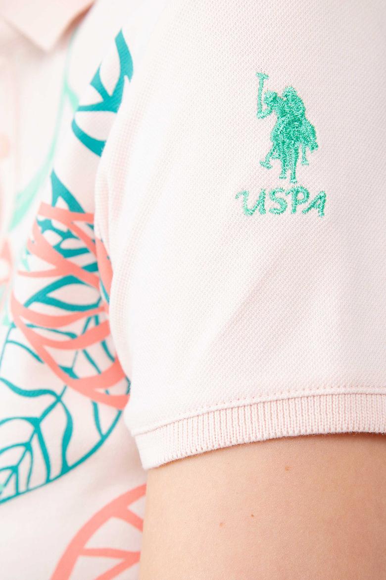 Kadın Pembe Polo Yaka T-Shirt - 50202624008