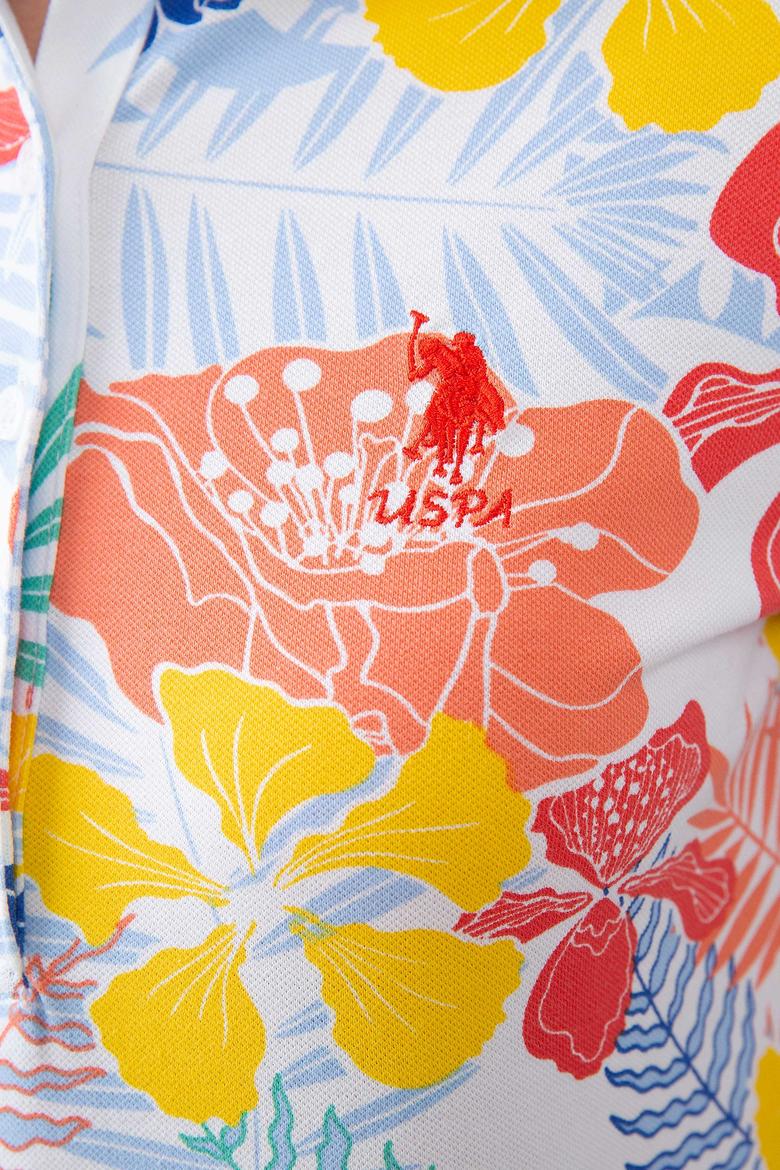 Kadın Beyaz Polo Yaka T-Shirt - 50202786006