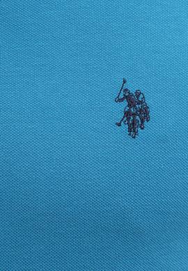 Erkek Petrol Polo Yaka Sweatshirt Basic - 50209199066