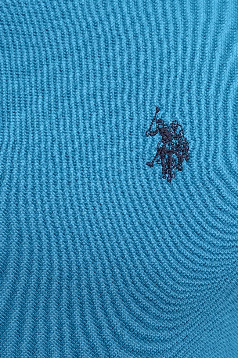 Erkek Petrol Polo Yaka Sweatshirt Basic - 50209199066