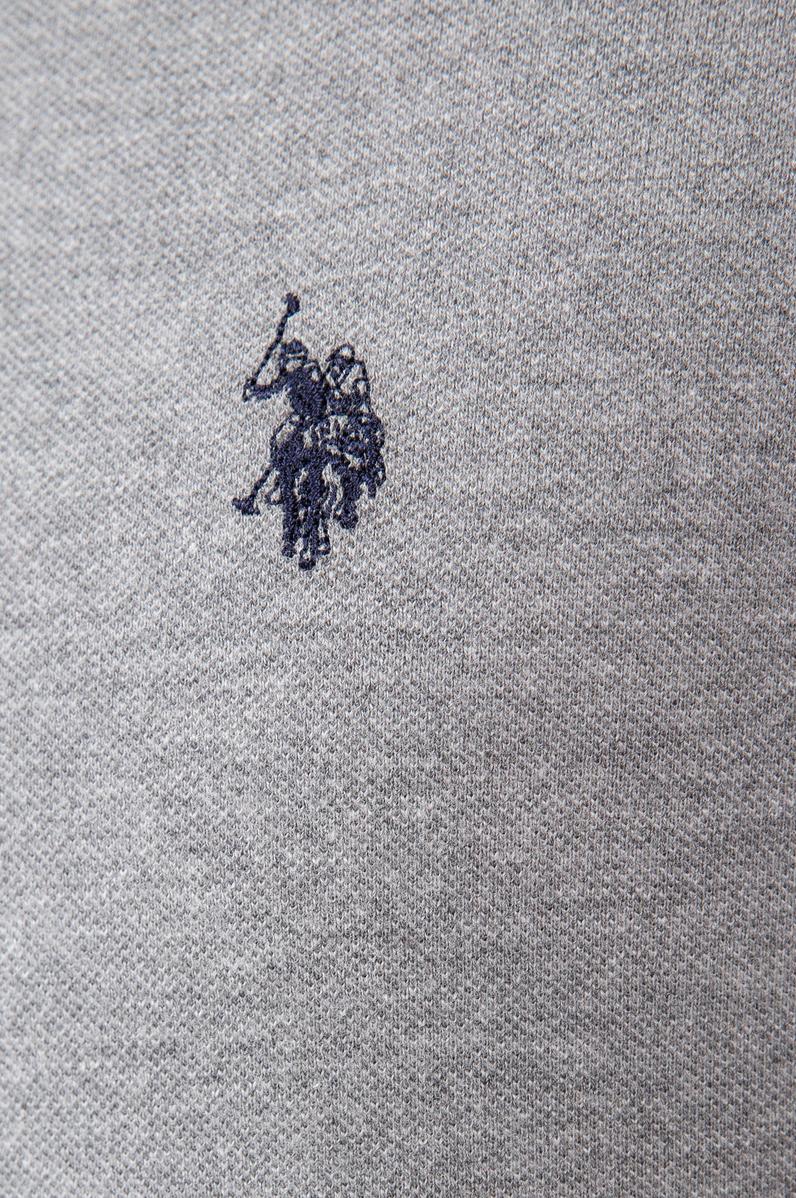 Erkek Gri Melanj Basic Sweatshirt