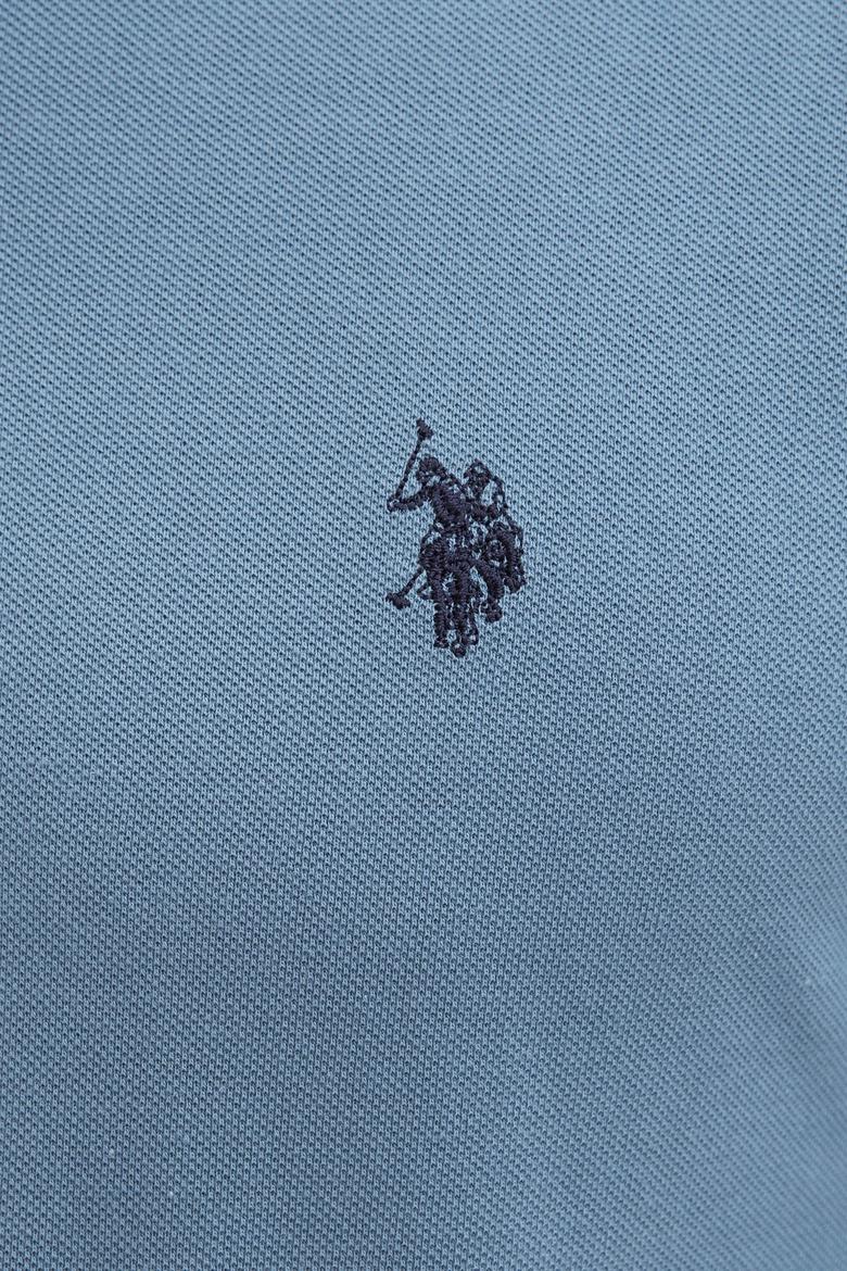 Erkek Mint Yeşili Polo Yaka Sweatshirt Basic - 50209199146