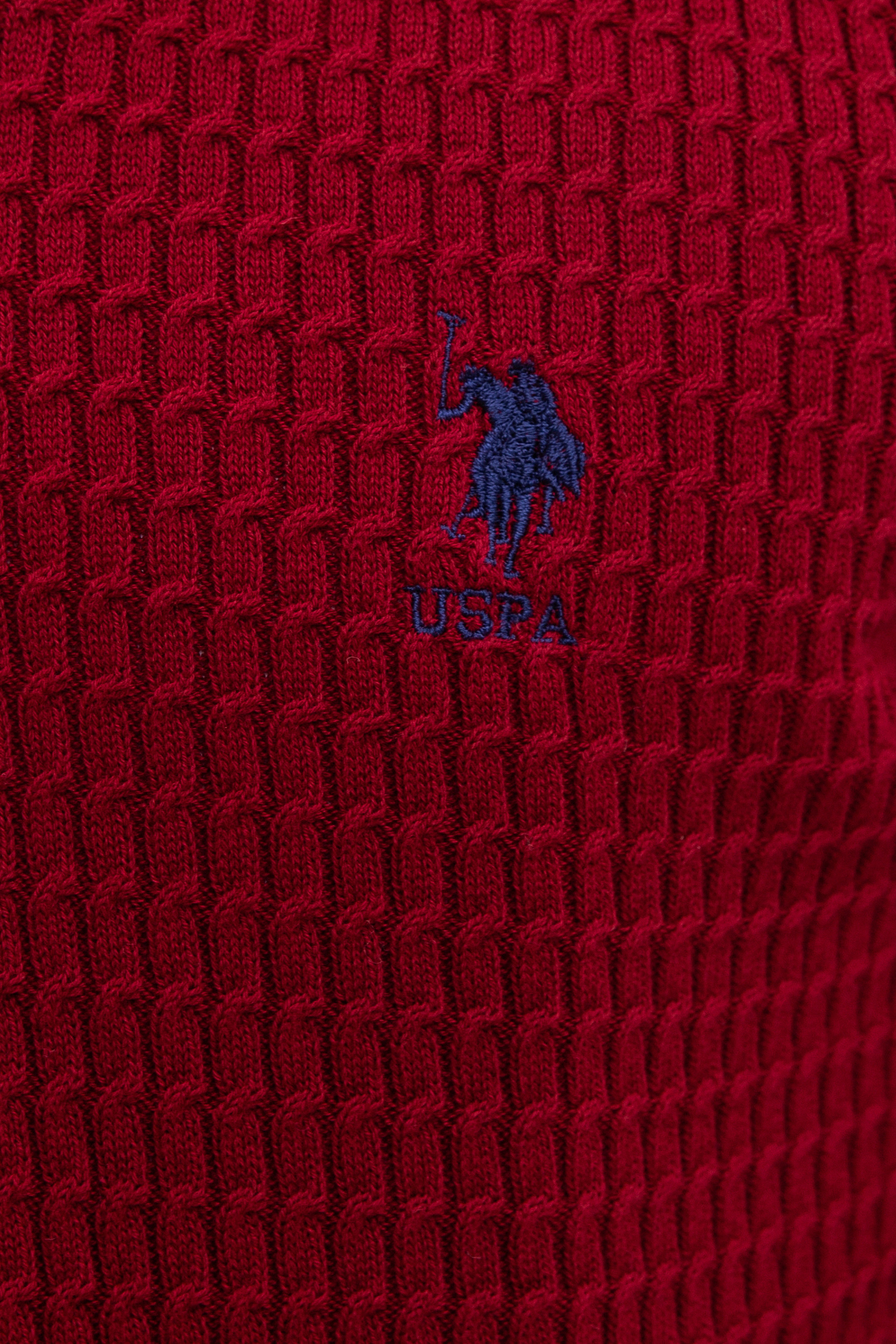Erkek Bordo Basic Kazak