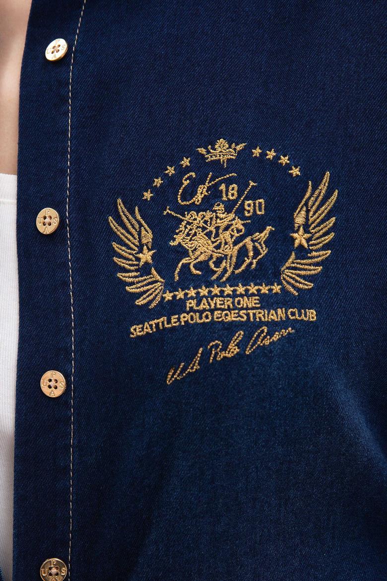 Kadın Mavi Gömlek - 50209556003