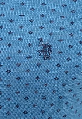 Erkek İndigo Polo Yaka Tişört - 50202976004