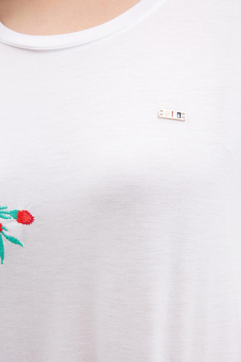 Kadın Beyaz Tişört - 50203361001