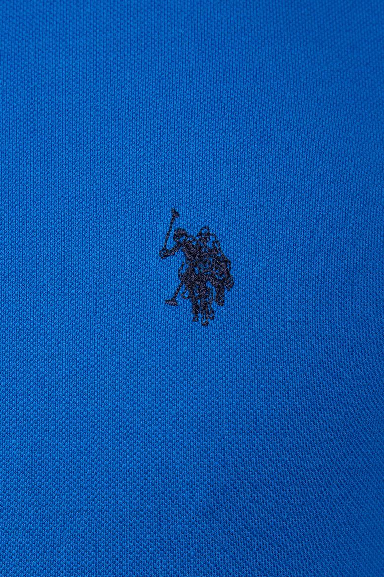 Erkek Kobalt Polo Yaka Sweatshirt Basic - 50209199116