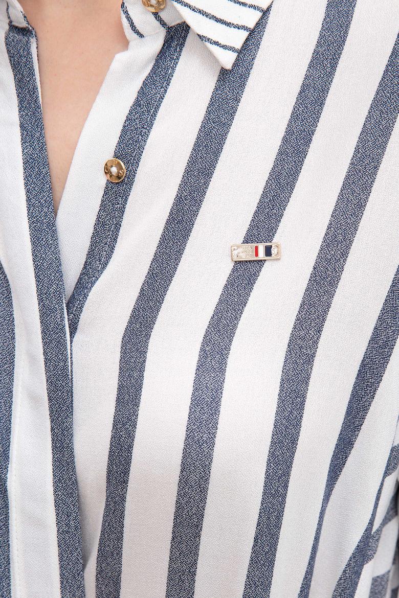 Kadın Lacivert Dokuma Elbise - 50209462012